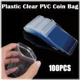 Clear Coin Storage Envelopes - Set of 100