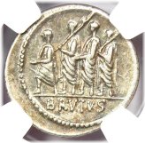 Brutus Silver Denarius - Certified NGC Choice VF