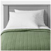 Green Tent Microfiber Stitch Bedding