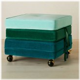 Stackable Gradient Pouf