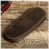 Elegant Leather Pen Organizer