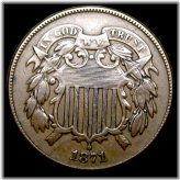 1871 Two Cent Piece - Nice Type Coin