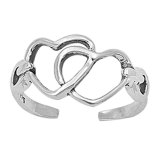 Love's Embrace Sterling Silver Toe Ring