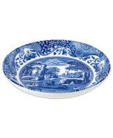 Blue Italian Fine Earthenware Pasta Bowl