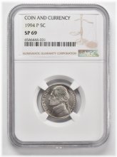 1994-P SP69 Jefferson Nickel Specimen