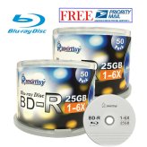 SmartBuy Logo Top Blu-ray Recordable Discs (25GB, 6X, Pack of 100)