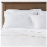 White Waffle Weave Comforter Set