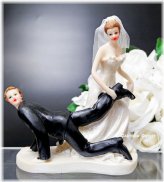 Comical Couple Cake Topper