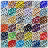 Crystal Clear Faceted Beads in Various Sizes and Colors