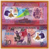 Solomon Islands Commemorative $10 Polymer Banknote - UNC Replacement (2023)