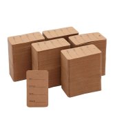 Kraft Paper Retail Price Tags - 1000 Pack for Boutique and Clothing Supplies