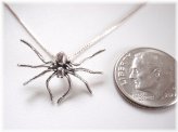 Arachnid Elegance Silver Pendant