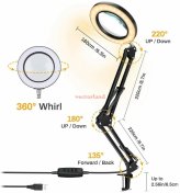 Illuminate-Mag 5X LED Magnifier with Clamp