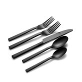 Midnight Steel 20-Piece Flatware Set