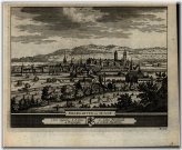 Van der Aa's Bremgarten Switzerland Engraved City View from c.1715-20