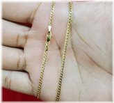 Golden Curb Chain Necklace