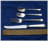 Scroll & Bead Sterling Silver Dinnerware Set