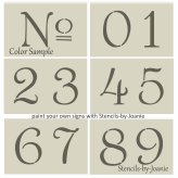 French Cottage Address Stencil