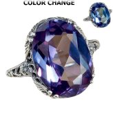 Alexandrite Filigree Ring