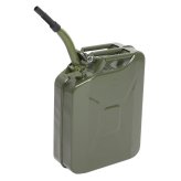 Green Metal Emergency Fuel Tank - 5 Gallon Capacity