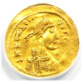 Golden Byzantine Semissis - Certified VF35
