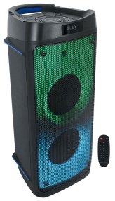 GrooveBox 65 - Portable LED Bluetooth Speaker with Mic Input and High-Powered Sound