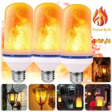 Flame Flicker LED Bulbs - Set of 3 for Indoor and Outdoor Use