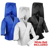 Olympic Cut Judo Gi Set with Belt - Premium Weave Kimono Uniform