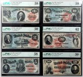 1869 Rainbow Collection: United States Large Size Notes