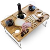 Picnic Table Wine & Glass Holder