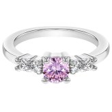 Whimsical Sparkle Solitaire Ring