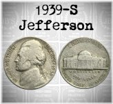 1939 S Jefferson Nickel Average Circulated VG-Fine