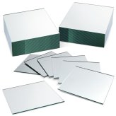 Reflective Squares: 50 Pieces of 4" Mirror Mosaic Tiles for DIY Crafts