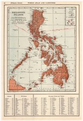 1917 Vintage Map of the Philippine Islands