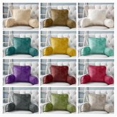 CozyLounge Velvet Backrest Pillow - Ultimate Comfort for Reading and Relaxing