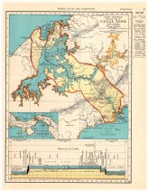 Maritime Panama Canal Map from 1940