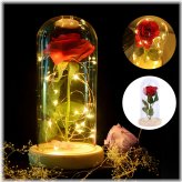 Enchanted Rose Glass Dome LED Night Light