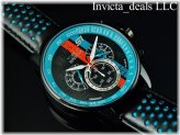 Rally Turbo Blue & Black Leather Watch