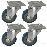 Swivel Plate PVC Caster Wheels