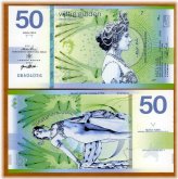 Private Issue Polymer 50 Gulden featuring Mata Hari, Type 2 (2020)