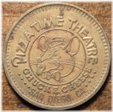 Chuck E. Cheese Pizza Time Theatre Amusement Token - 1981 San Diego Edition
