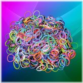 Rainbow Rubber Band Assortment with S Clips and Loom Bracelet Kit