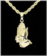 Golden Serenity Pendant with Rope Chain