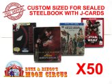 Steelbook Shield: Clear Protectors for BR5 Size with J-Card Support