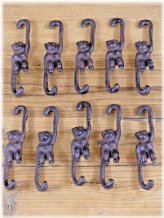 Retro Iron Hanging Hooks Set
