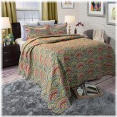 Rainbow Stitched Bedding Set