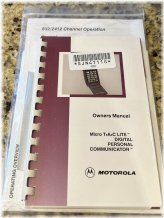MOTOROLA User Guide: Micro Tac Lite Digital Personal Communicator