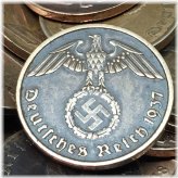 WW2 Third Reich Bronze 2 RP Reichspfennig Coin Set