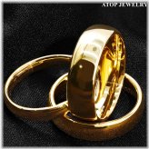 Golden Tungsten Ring for Him