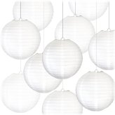 White Paper Lanterns Set